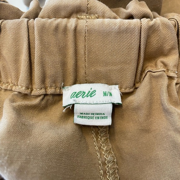 Aerie paper bag, style beige shorts women’s size medium - Picture 6 of 10